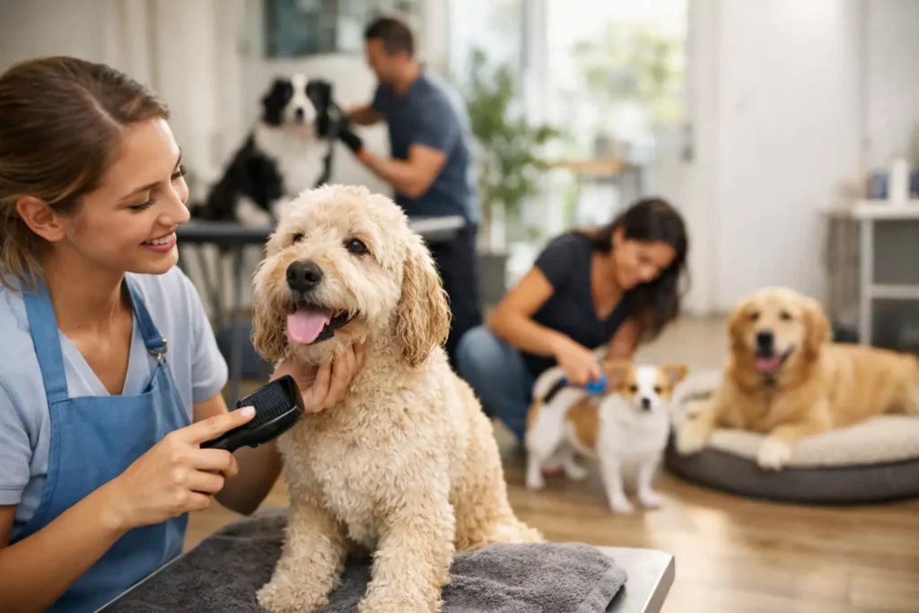 Cage Free Dog Grooming for a Calmer Visit