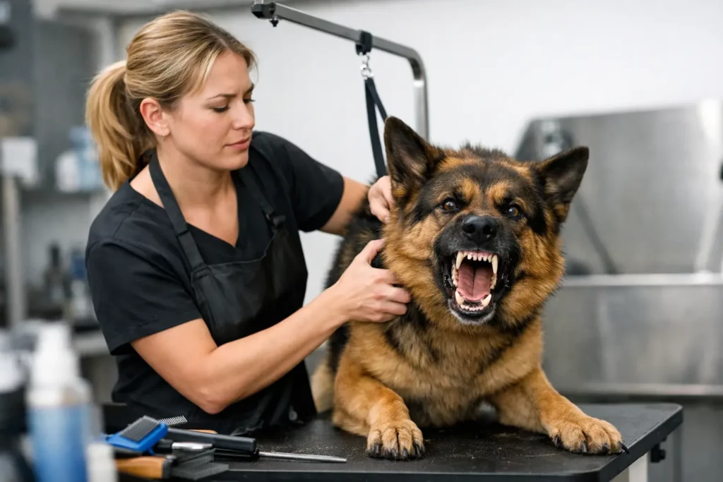 Can Groomers Handle Aggressive Dogs Safely?