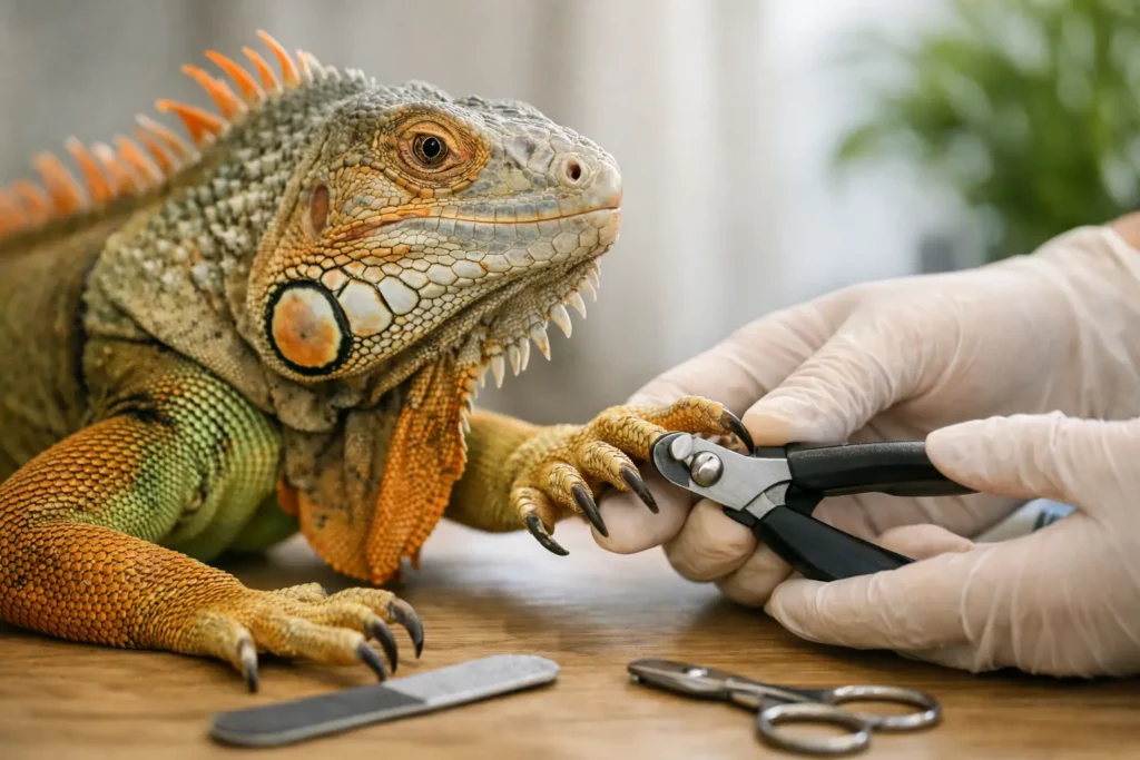 When to Book an Iguana Nail Trimming Service