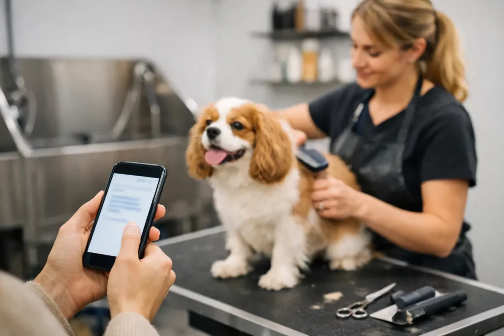 Why Text Updates During Dog Grooming Matter